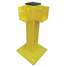 Corner Post,21 In.,Yellow,Steel