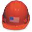 Hard Hat Label,1-9/16 In. H,3