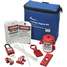 Lockout/Tagout Kit,Blue,Filled,