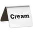 Cream Buffet Sign,SS,Silver