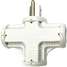 Adapter,3 Outlets,White