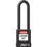 Lockout Padlock,Kd,Black,1/4In.