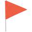 Bike Flag,Red/Orange,72" H