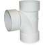 Sanitary Tee,PVC,2 In,140 Deg F