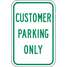 Parking Sign,18 x 12In,Grn/Wht,