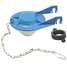 Toilet Flapper,ABS,Blue,1.6 Gpf