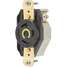 Locking Receptacle,125VAC,Black