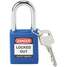 Lockout Padlock,Kd,Blue,1/4 In.