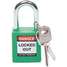 Lockout Padlock,Kd,Green,1/4In.