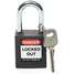 Lockout Padlock,Kd,Black,1/4In.