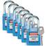 Lockout Padlock,Kd,Blue,1/4 In.