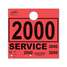 Srvc Hang Tags-Red 2000-2999