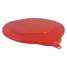 Pail Lid,Red,9 3/4 In Diameter