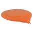 Pail Lid,Orange,9 3/4 In