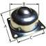 Ball Transfer,Flange,1-1/2In