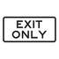 Exit Sign,12"H,24"W,Aluminum