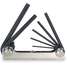 Folding Hex Key Set,7 Pieces