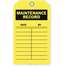 Inspection Tag,7 x 4 In,Bk/Yel,