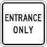 Traffic Sign,18 x 18In,Bk/Wht,