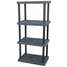 Plastic Shelving,Open,75"H,4