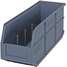 Shelf Bin,6 In. W,7 In. H,Gray