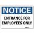 Notice Sign,14x10 In.,English