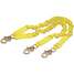 Lanyard,2 Leg,Polyester,Yellow