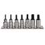 Short Socket Bit Set,3/8 In Dr,