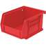 Shelf Bin Red 3X4-1/8X5-3/8"