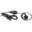 Earpiece,Black,48 In. L,Swivel