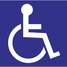 Handicap Labels,6 In H x 6 In