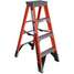 Stepladder,Fiberglass,4 Ft. H,