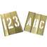 Stencil Kit 46 Piece 4 In Brass