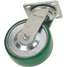 Swivel Plate Caster,Poly,8 In.,