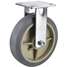 Rigid Plate Caster,Tpr,8 In.,