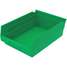 Shelf Bin,Green,138 Cu. In.Vol