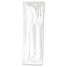 Disposable Cutlery Set,White,