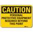 Caution Sign,10 In. H,Aluminum