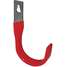 Steel Hook,Red Vinyl Coated,6