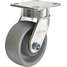 Swivel Plate Caster,Nylon,6 In.