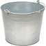 Galv Steel Bucket,Cap 3.25 Gal,