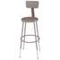 Stool,Backrest,Adjstble,Gray,