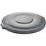 Round Flat Lid,Gray,55 Gal