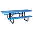 Picnic Table,96" W x62" D,Blue