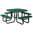 Picnic Table,80" W x80" D,Green