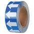 Arrow Tape,White/Blue,2 In. W