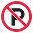 No Parking Sign,12"H,12"W,