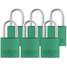 Keyed Padlock,Medium,Green,U-