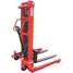 Adj Base Hyd Stacker,2000 Lb,