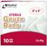 Gauze Pad 3"X3" Sterile 10 Qty